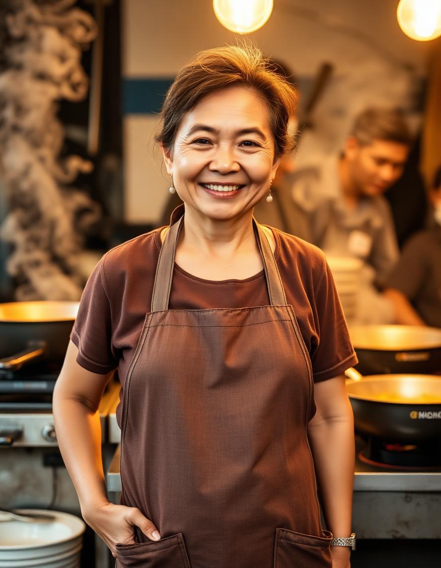 ป้านาง เจ้าของร้านครัวกุ้งนาง